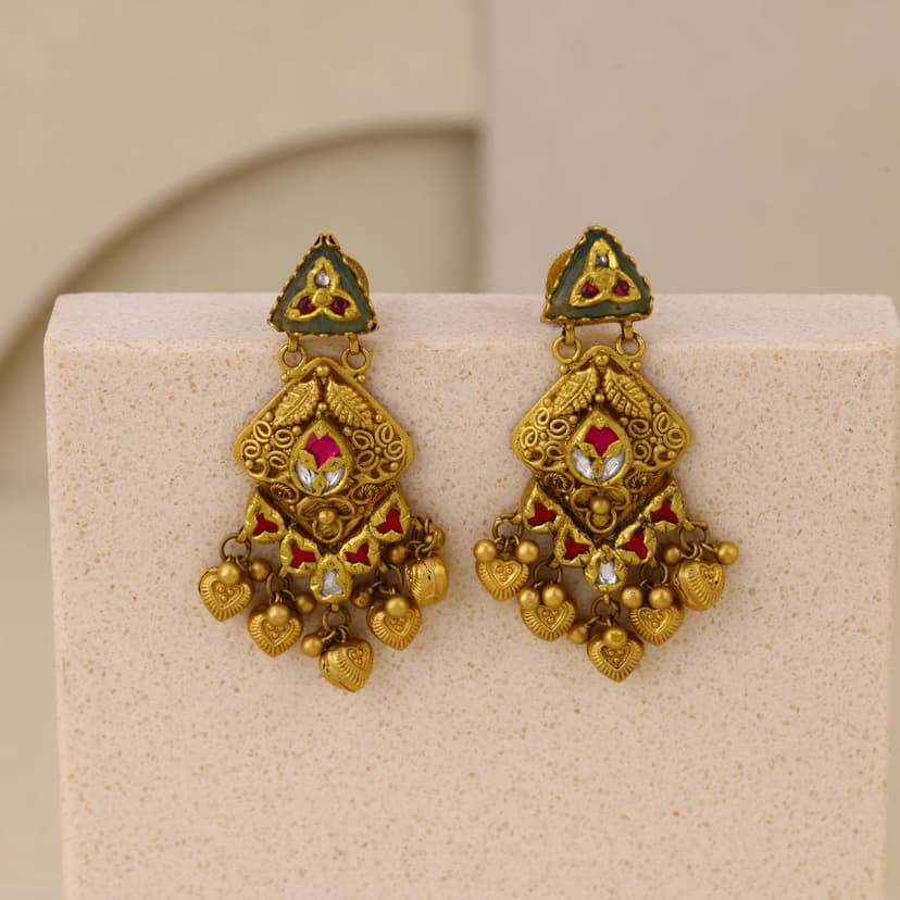 Suhamayi Antique Earrings 22KT