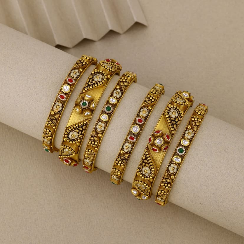 Maniranjika Antique Bangles 22KT