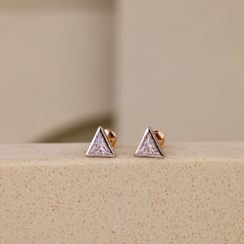 Davelisse Studs 18KT