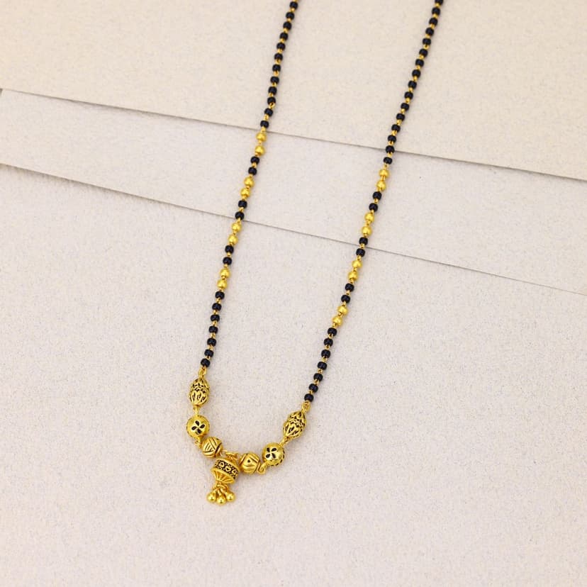 Sutramayi Antique Mangalsutra 22KT