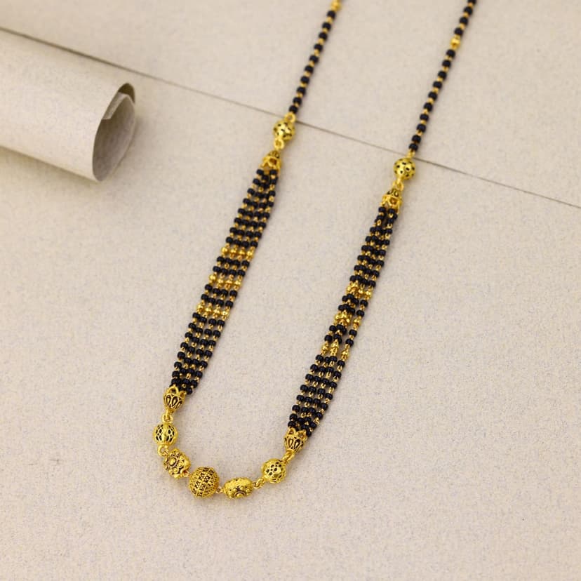 Kanakrekhi Antique Mangalsutra 22KT