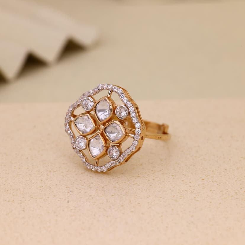 Auremira Monzelle Lattice Ring 18KT