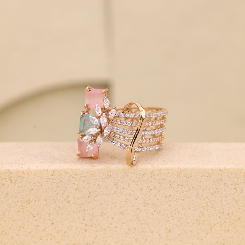 Auravielle Pastel Radiance Ring 18KT