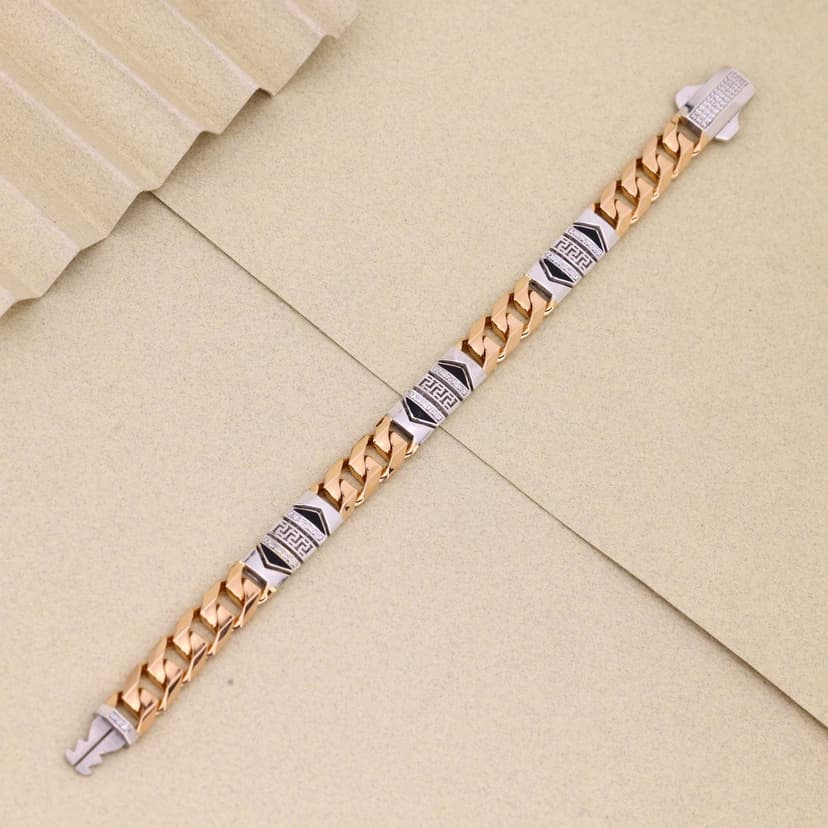 Kaelthar Noir Crest Bracelet 18KT