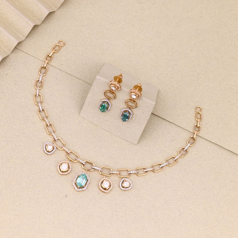 Verdant Aurelié Hexa-Link Necklace 18KT