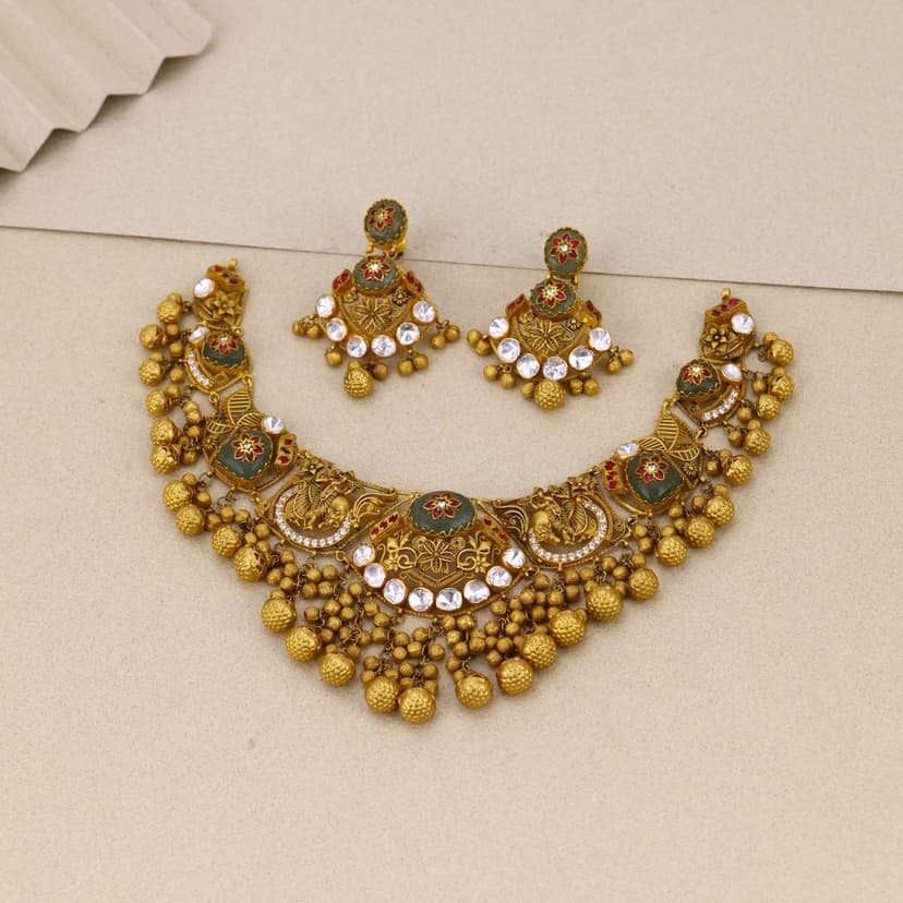 Vrindhara Devangana Heritage Necklace 22KT