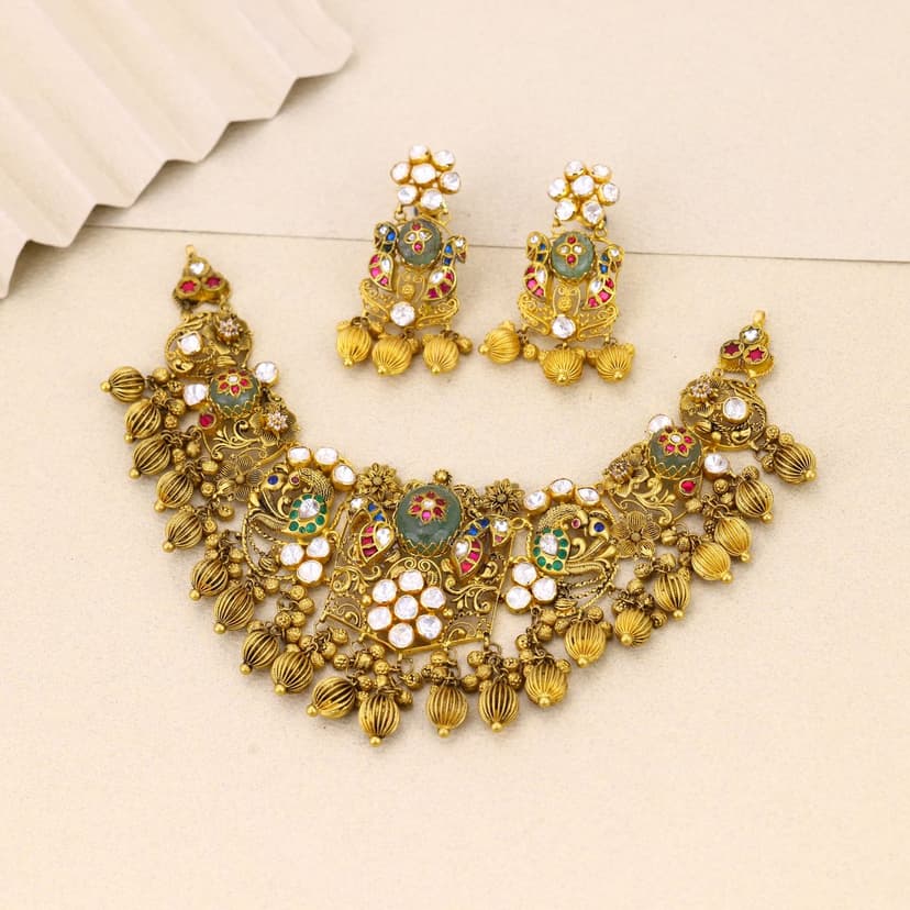 Varnika Rasmandal Heritage Necklace 22KT