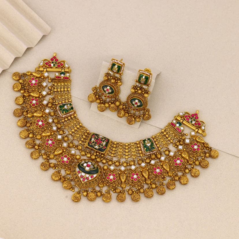 Varnika Ratnalaya Heritage Necklace 22KT