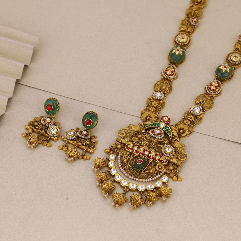 Aarvithya Rajnidhi Heritage Necklace 22KT