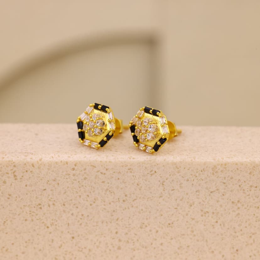 Noiréva Hexa Radiance Earrings 18KT