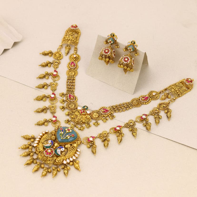 Morvansh Rajtilak Heritage Necklace 22KT