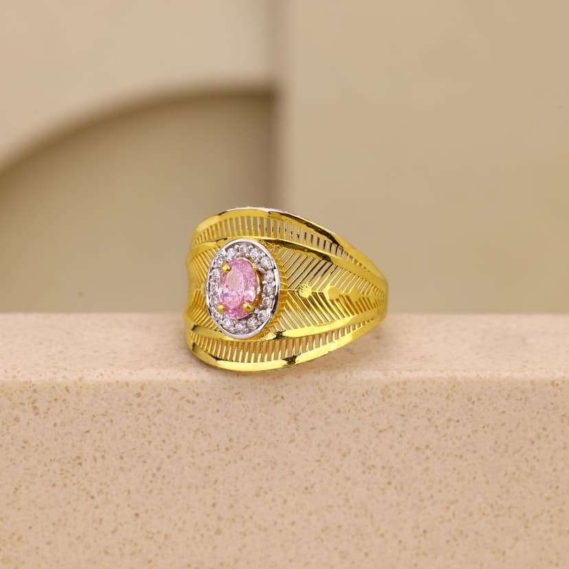Roselique Aurum Crest Cocktail Ring 22KT