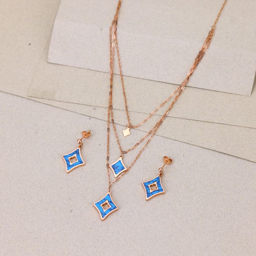 Nevara Azul Chain Set 18KT