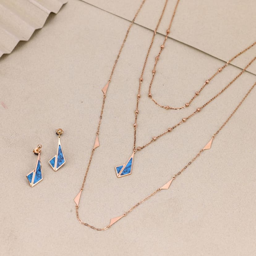 Azura Vynel Chain Set 18KT