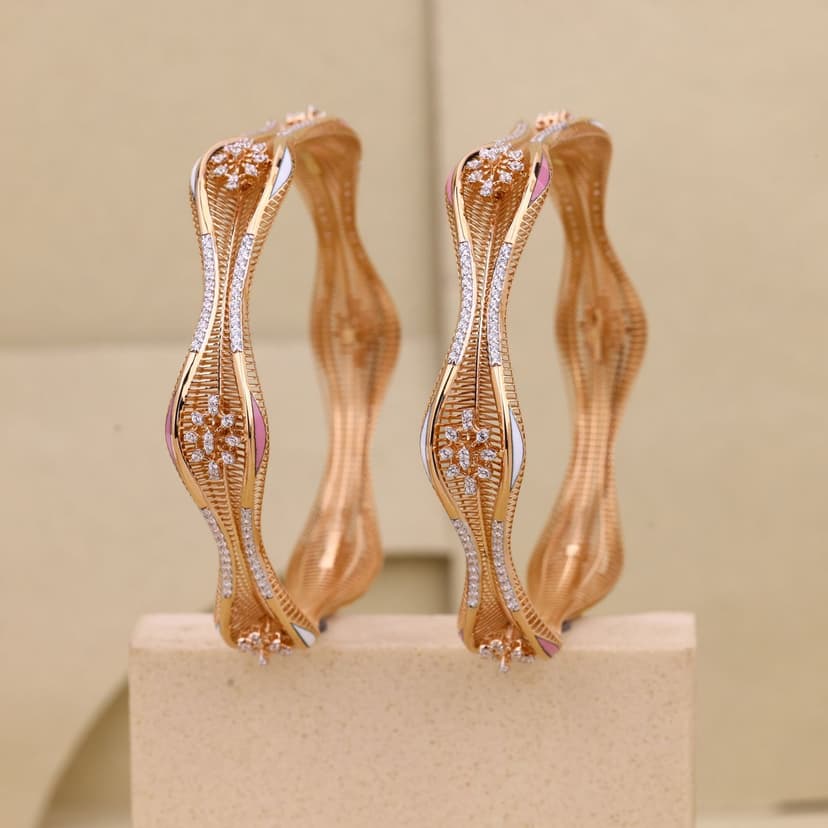 Aurelia Virelle Bloom Bangles 18KT