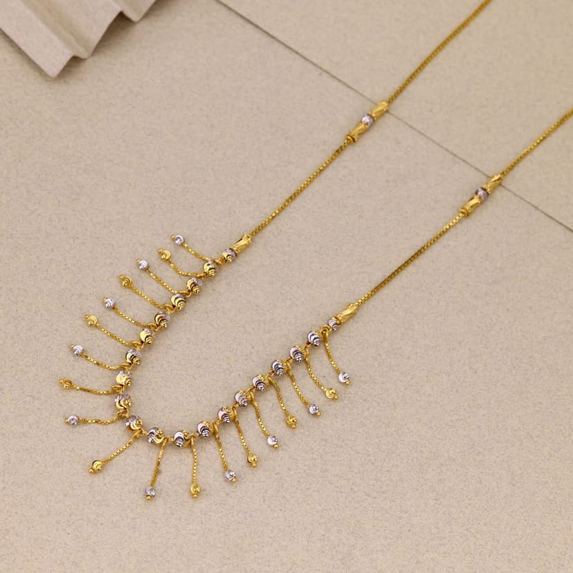 Zyvara Rhéa Fringe Ladies Chain 22KT