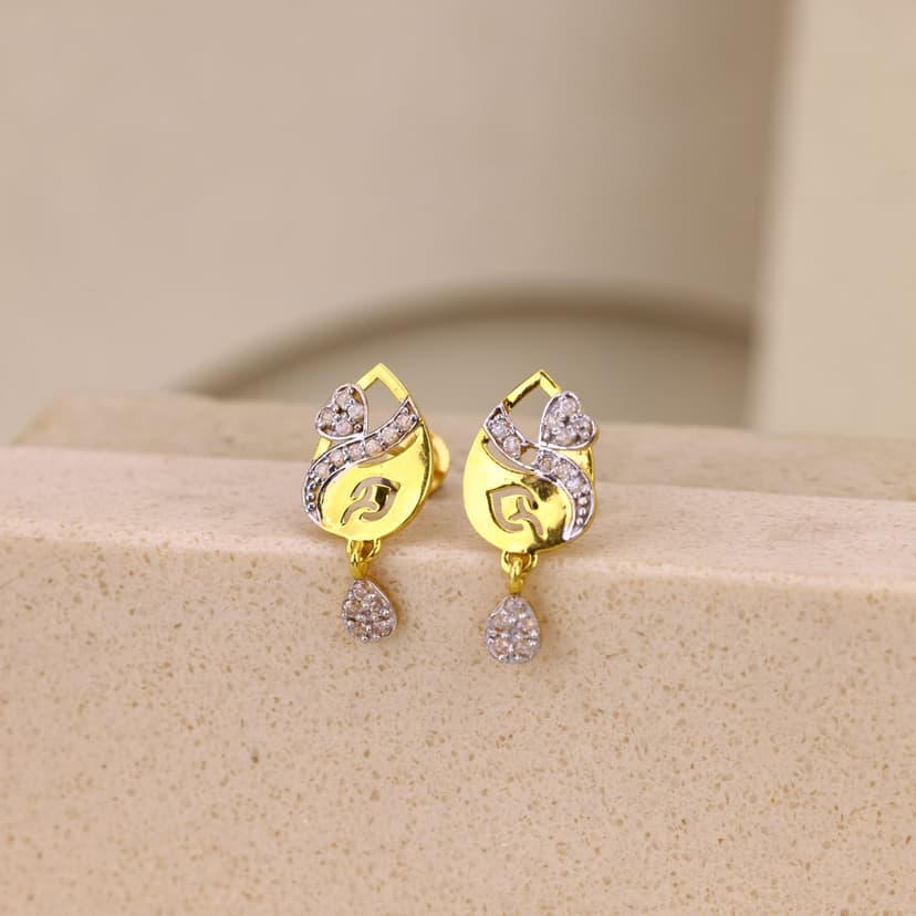 Elvarique Heartvine Earrings 18KT