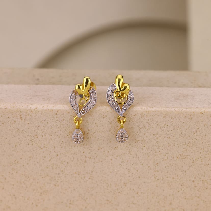 Elyra Filigree Drop Earrings 18KT
