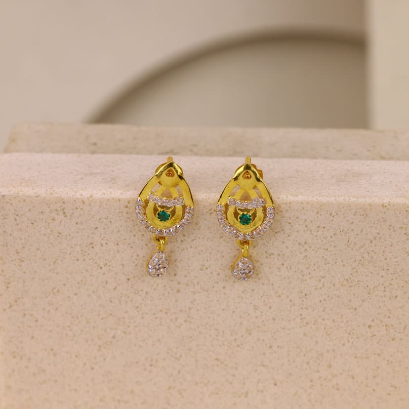 Verdelune Cascade Earrings 18KT
