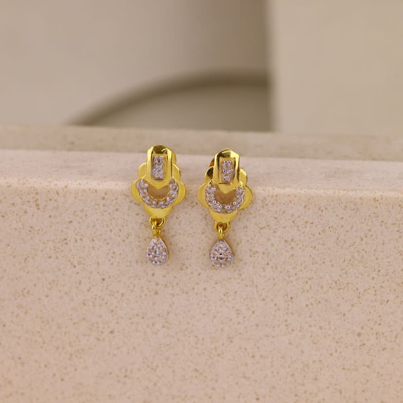 Aurexelle Petaline Drop Earrings 18KT
