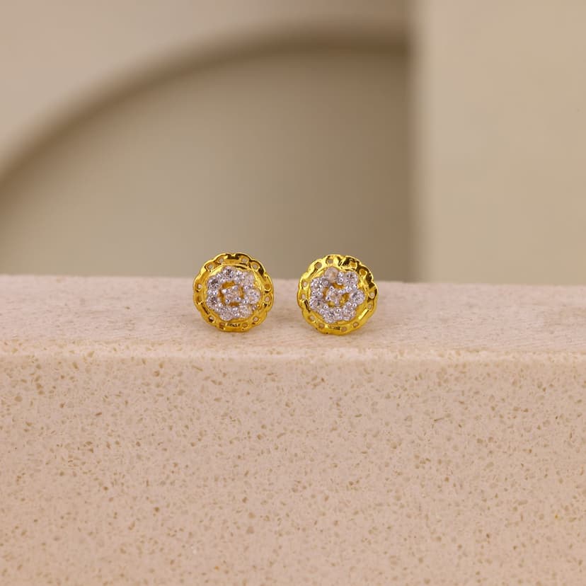 Velmora Filigree Bloom Earrings 18KT