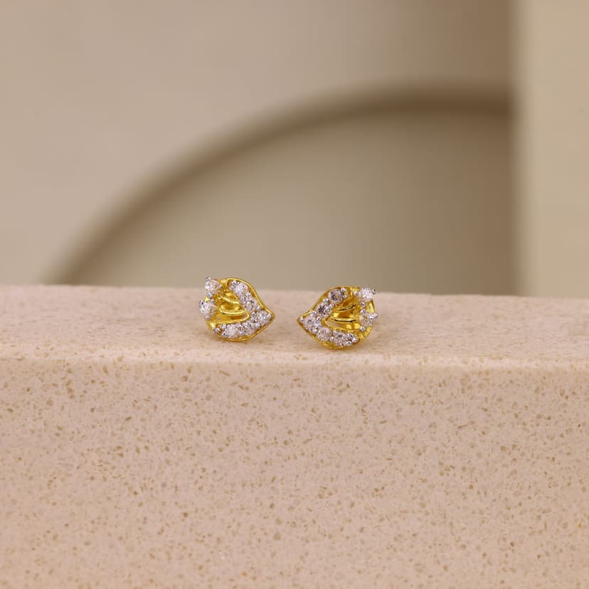 Lioren Gleam Fold Earrings 18KT