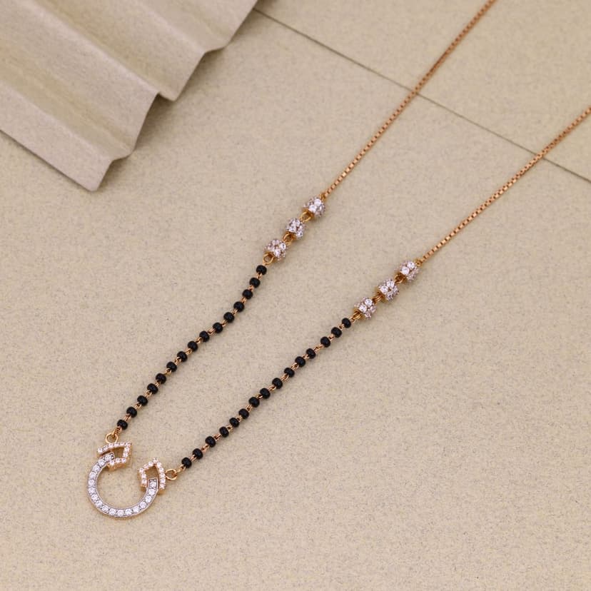 Orivelle Infinity Arc Mangalsutra 18KT