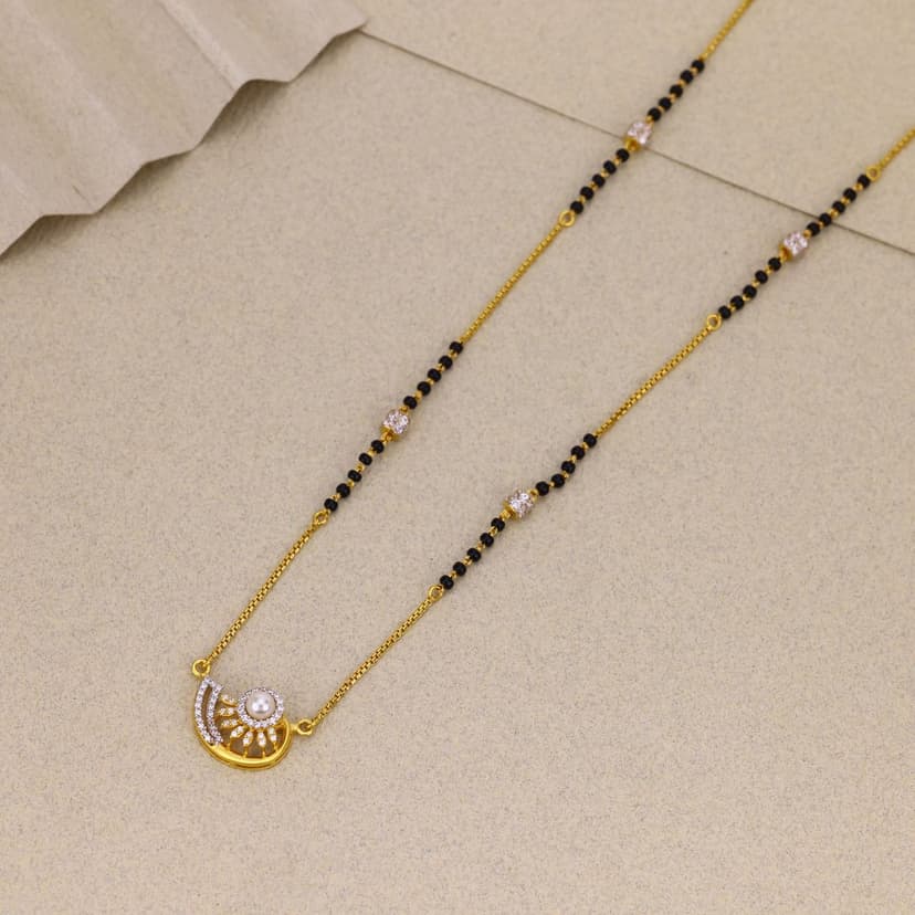 Chandrika Pearl Aura Mangalsutra  22KT