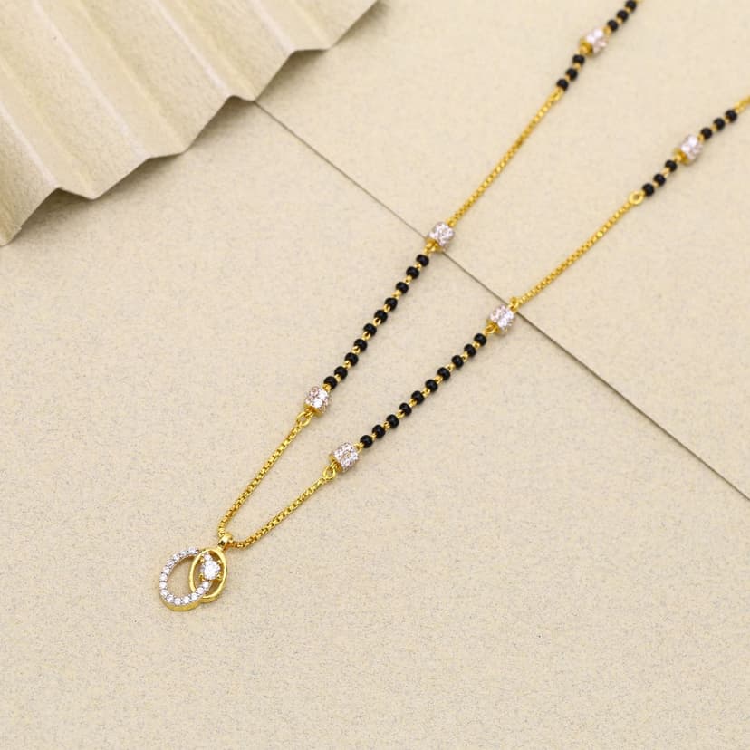 DviAura Infinity Glow Mangalsutra 22KT
