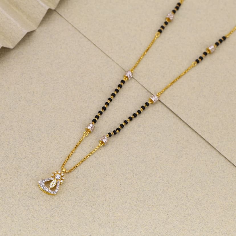Trikaaya Spark Drop Mangalsutra 22KT