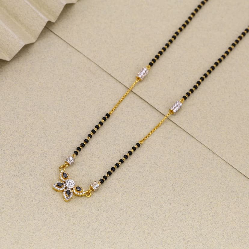 Pushpika Noir Bloom Mangalsutra 22KT