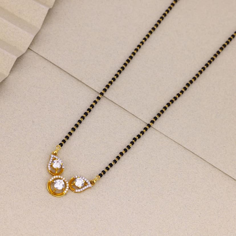 Triveni Spark Drop Mangalsutra 22KT