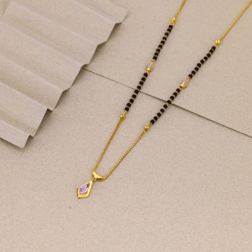 Rosé Prism Grace Mangalsutra 22KT