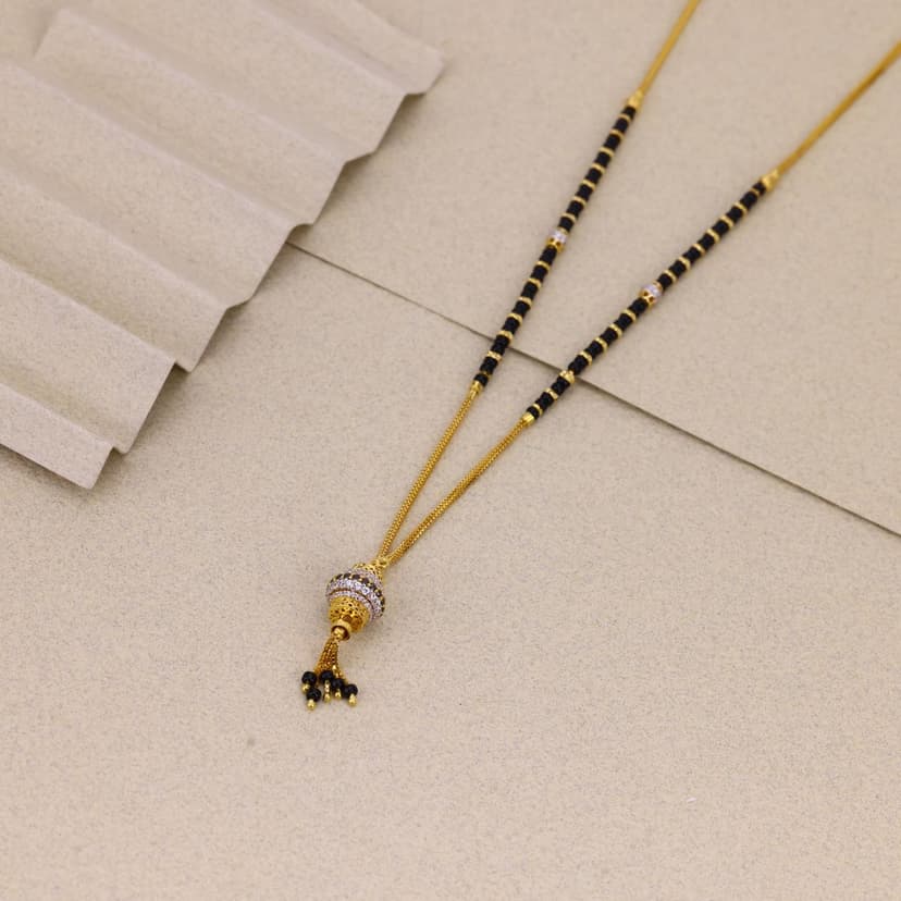 Triveni Noor Bead Mangalsutra 22KT