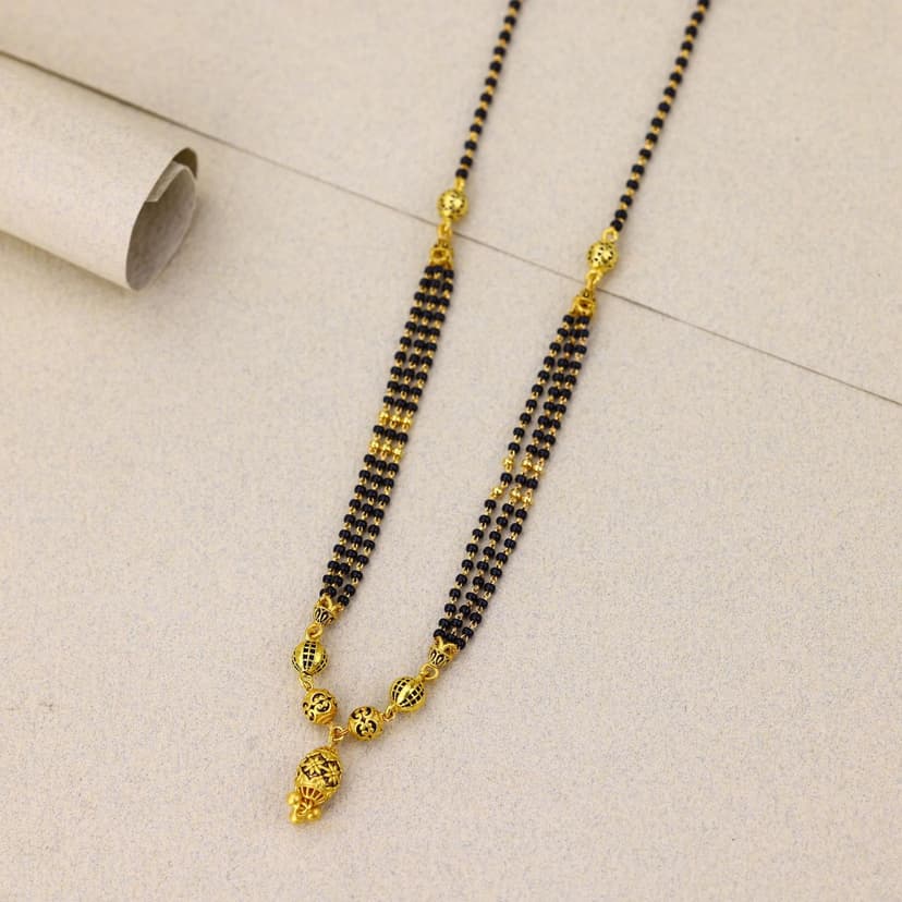 Rajsi Kalika Drop Mangalsutra 22KT
