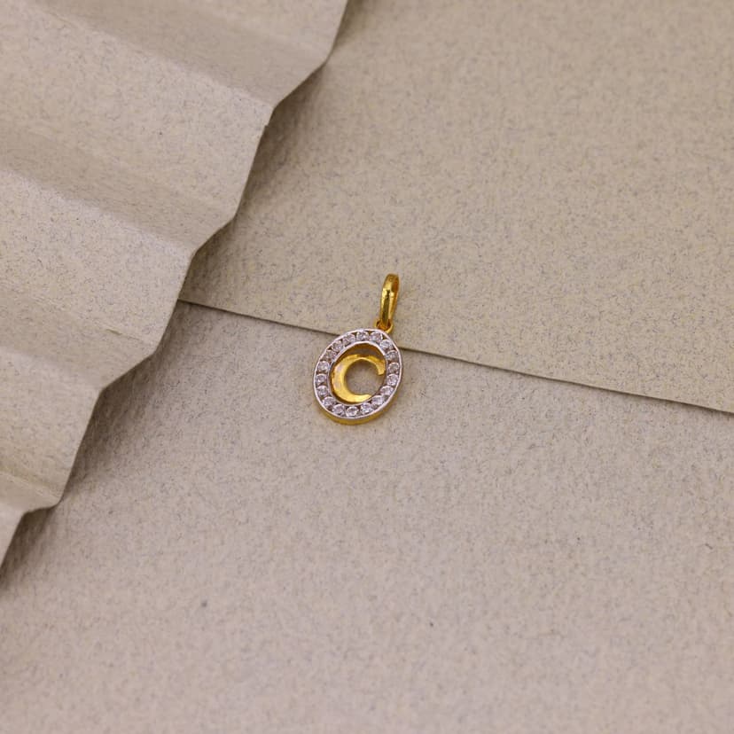 Celiora Radiance “C” Pendant 22KT