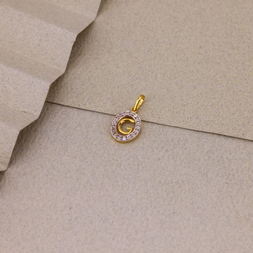 Gildora Halo “G” Pendant 22KT