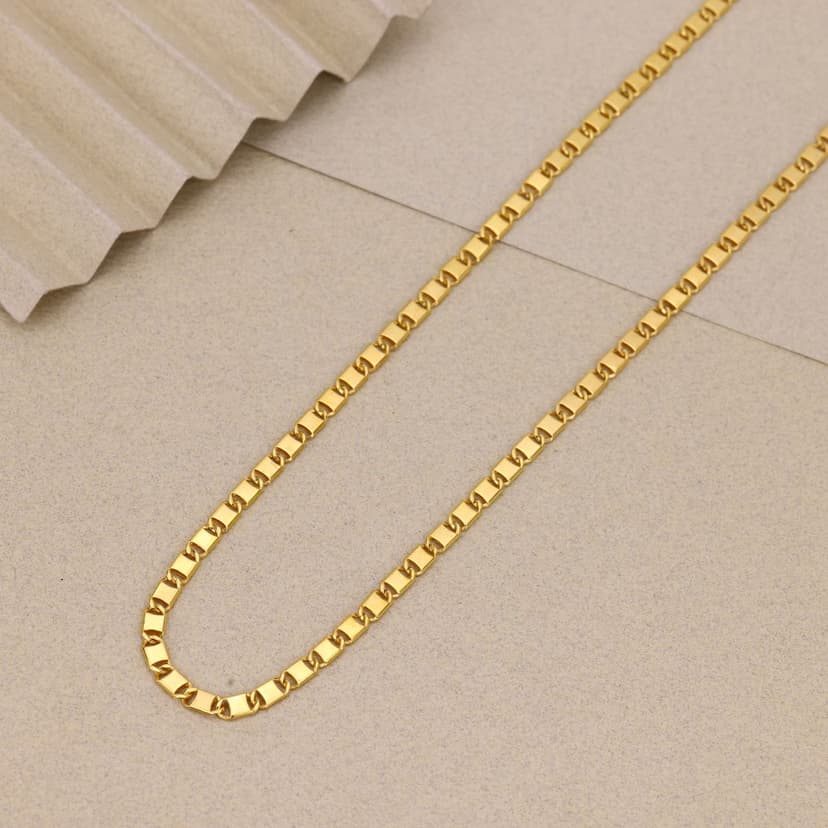 Aurum Glide Classic Link Chain 22KT