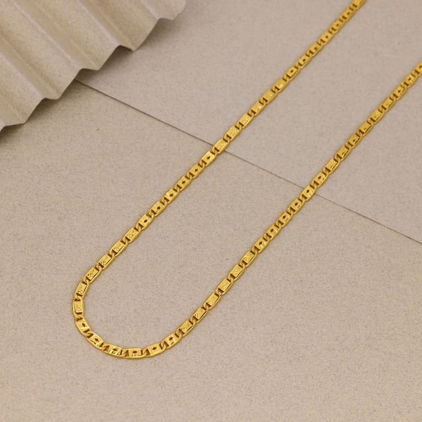 Veerhriday Regal Link Chain 22KT