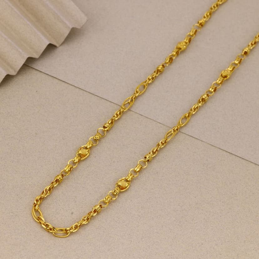 Veerkaar Ornate Link Chain 22KT