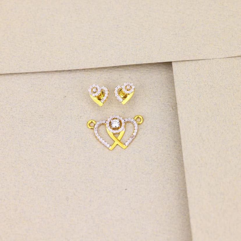 Lovyra Asteris MS Pendant Set 22KT