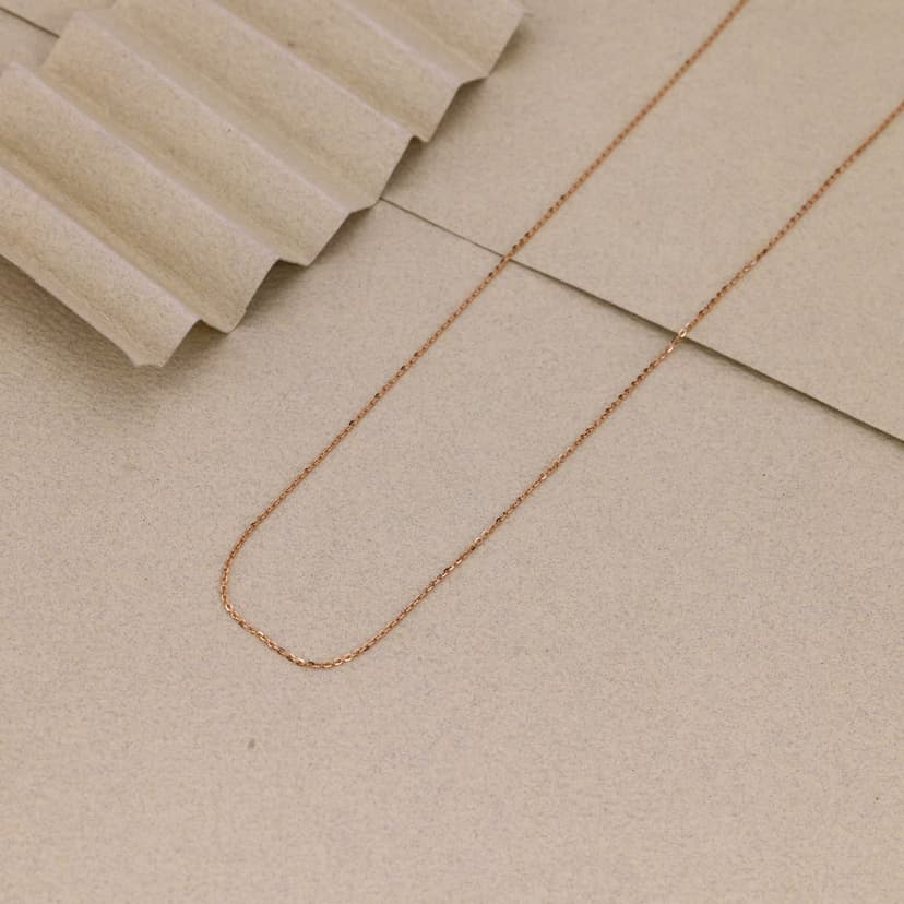 Aveline Fine Cable Minimalist Chain 18KT