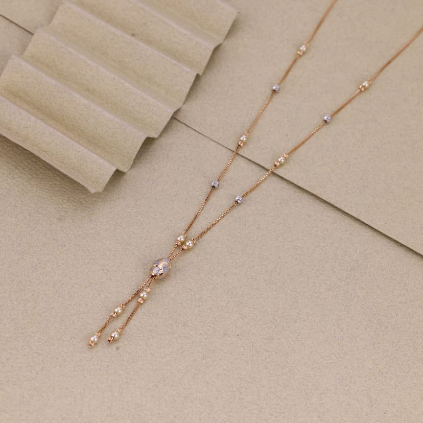Lunara Dual Strand Designer Chain 18KT