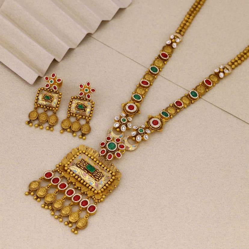 Rangakirtika Antique Necklace 22KT