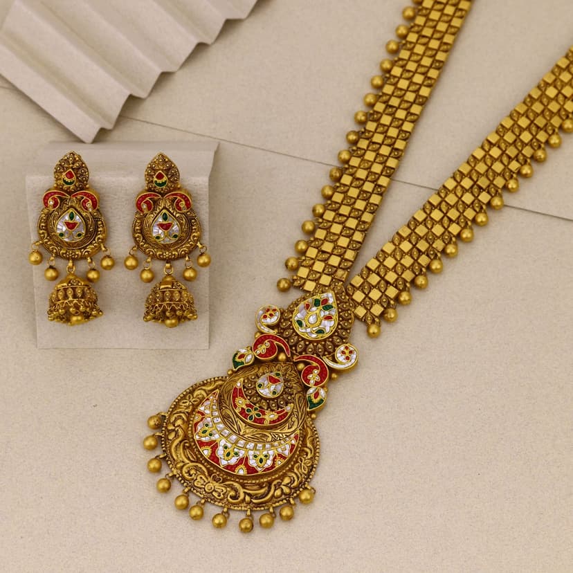 Padmika Antique Necklace 22KT