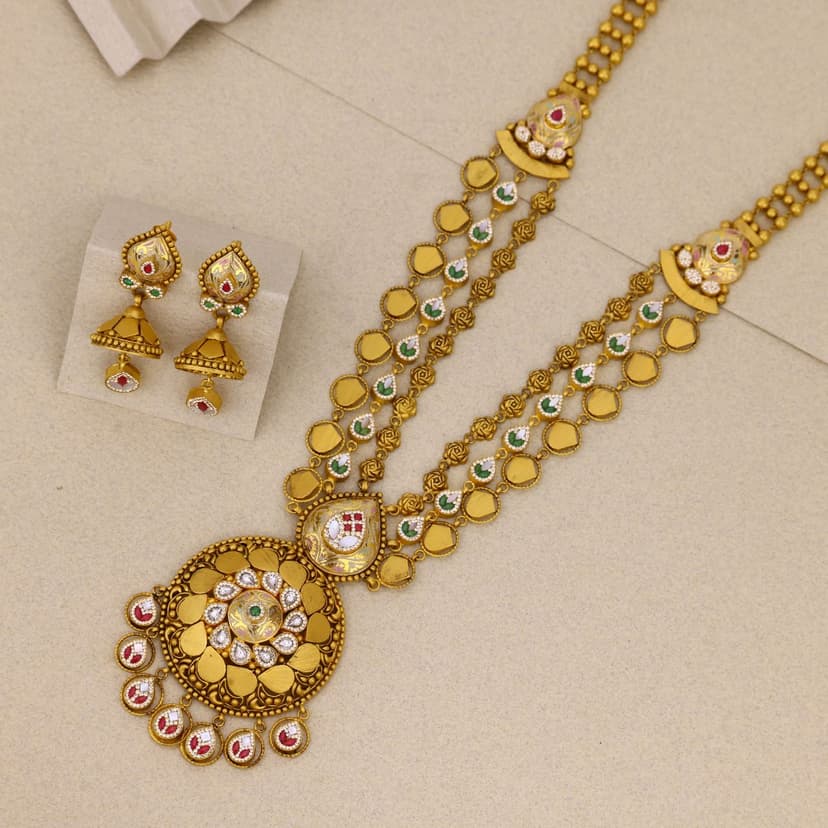 Charuvika Antique Necklace 22KT