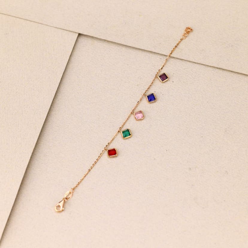 Aurielle Prism Drop Bracelet 18KT