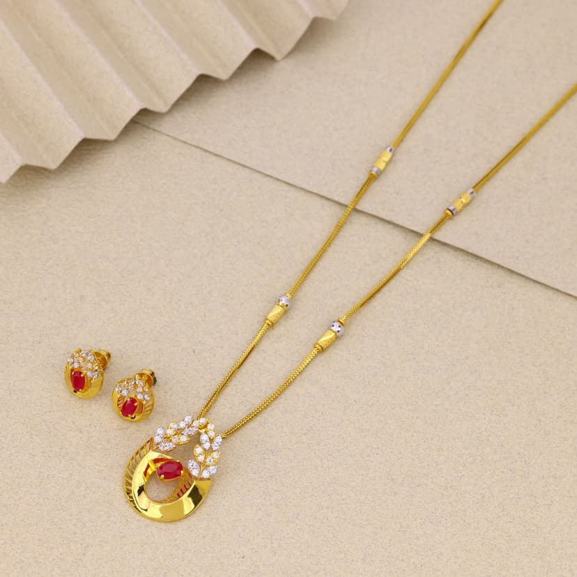 Ravya Glow Chain Set 22KT