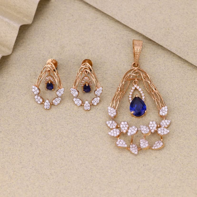 Rosé Neelantara Grace Pendant Set 18KT