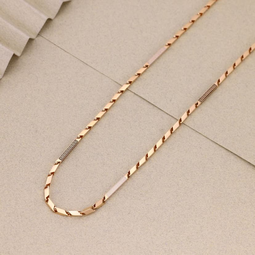 Aurelio Noir Edge Chain 18KT